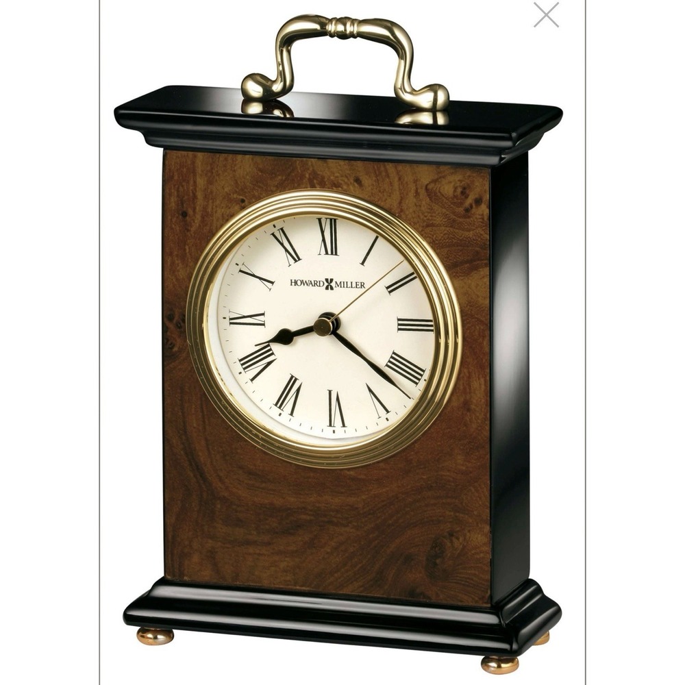 Howard Miller BERKLEY Clock 645-577, Walnut Piano Gloss Finish, New,Package Wear